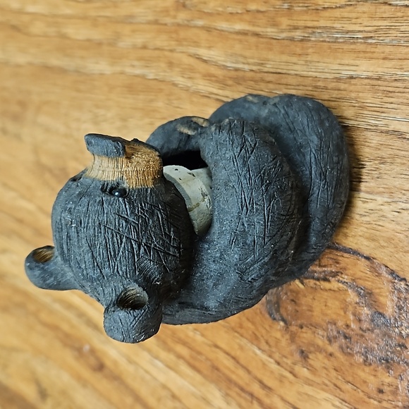 Carved Bear Wine Topper - Picture 3 of 4